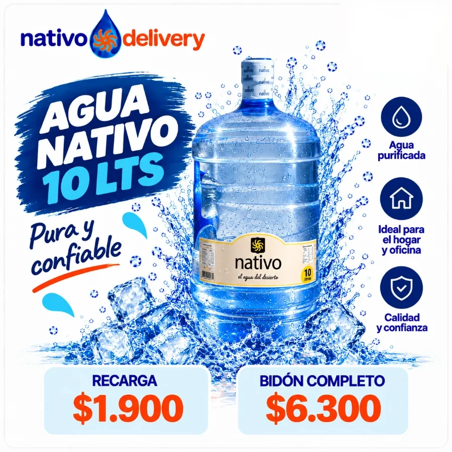 Folleto Agua Nativo 10 litros