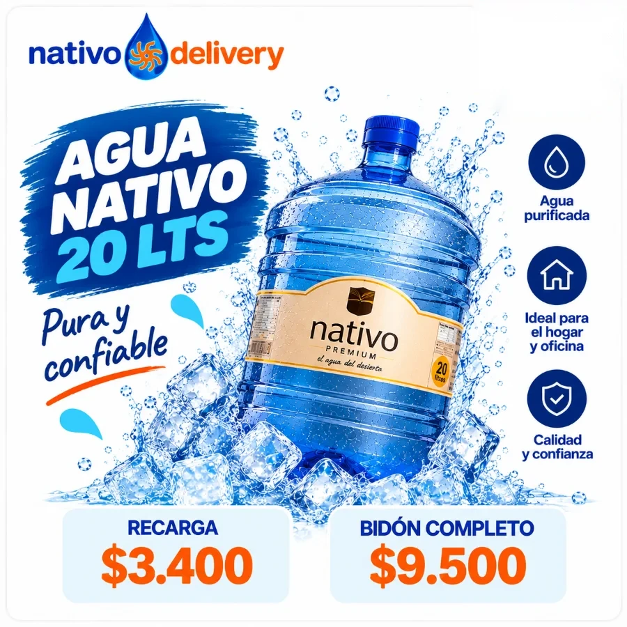 Folleto Agua Nativo 20 litros