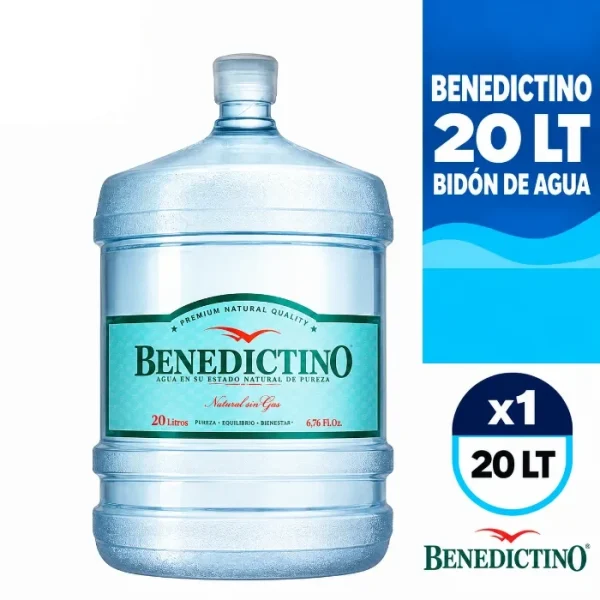 Bidón de agua Benedictino de 20 litros