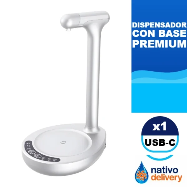 Dispensador automático con base Premium — Blanco