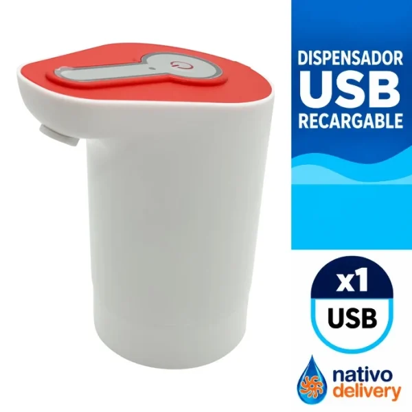 Dispensador USB K19 — Rojo: antes $9.880, ahora $7.900. Ir al producto