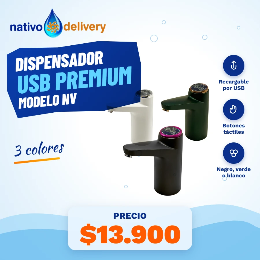 Dispensador USB Premium NV — Negro: $13.900. Ir al producto