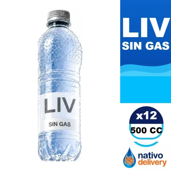 Agua LIV 500cc sin gas — Pack x12: antes $7.500, ahora $6.000. Ir al producto