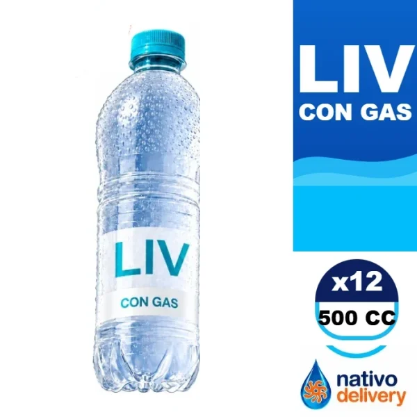 Agua LIV 500cc con gas — Pack x12
